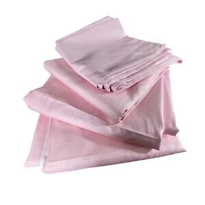 NWOT! YOUR ZONE! ICED PINK FULL LENGTH ROD POCKET DRAPES, CURTAINS, 4 PANELS!